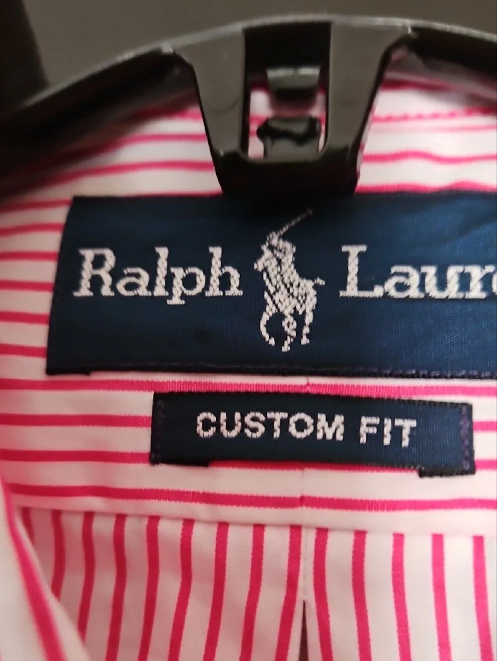 Polo by Ralph Lauren Pink & White Striped Button-Down Shirt